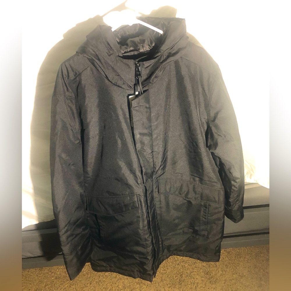 NWT- XXL Norden PolarTec Winter Jacket-Black.Comes W/Water Bottle &Velcro Pouch